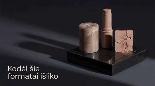 Kodėl kai kas išliko: lūpų balzamas, dezodoranto lazdelė ir pudros