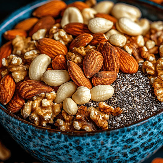 Supermaistas plaukams: riešutai, sėklos ir aliejai