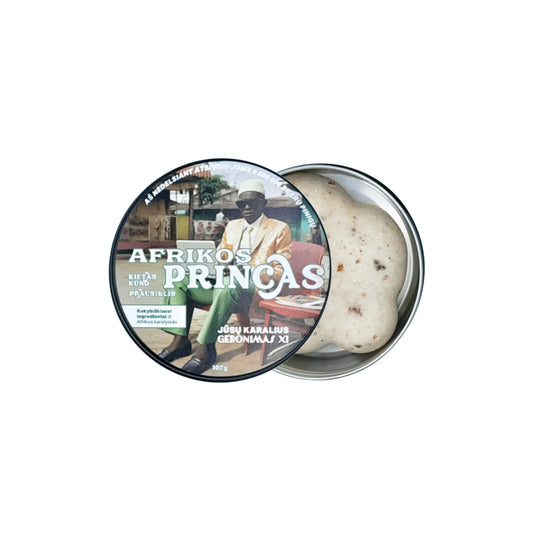 Afrikos Princas - Greipfrutai, citrinos ir juodi pipirai | Kietasis dušo prausiklis, 107 g.