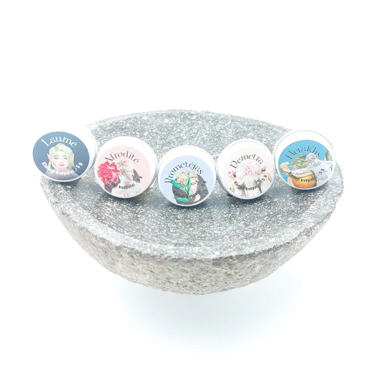 Klasikinis penketas - 5 mini kietų kvepalų dovanų rinkinys | 5 x 5 g