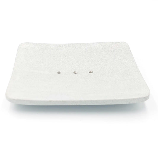 Zeolito akmens padėkliukas / muilinė, pilkos spalvos