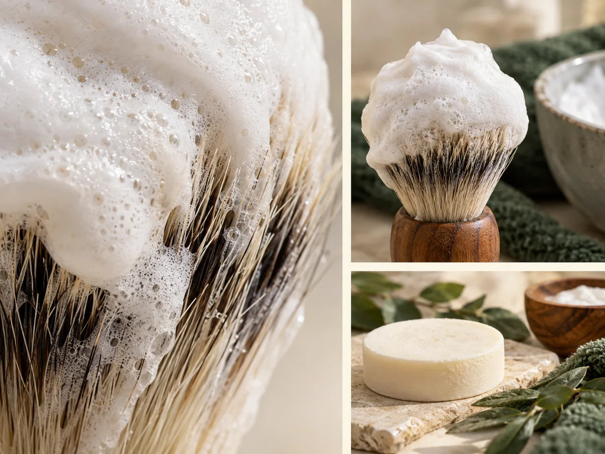 Shaving-soap note: scent, manufacture and rituals