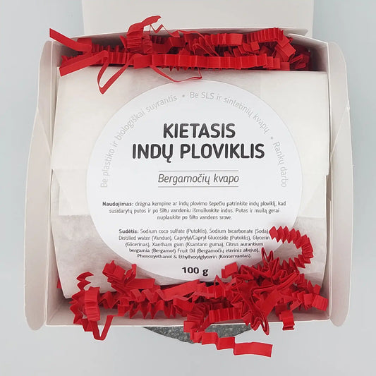 Solid dishwashing brick - Bergamot, 100 g.