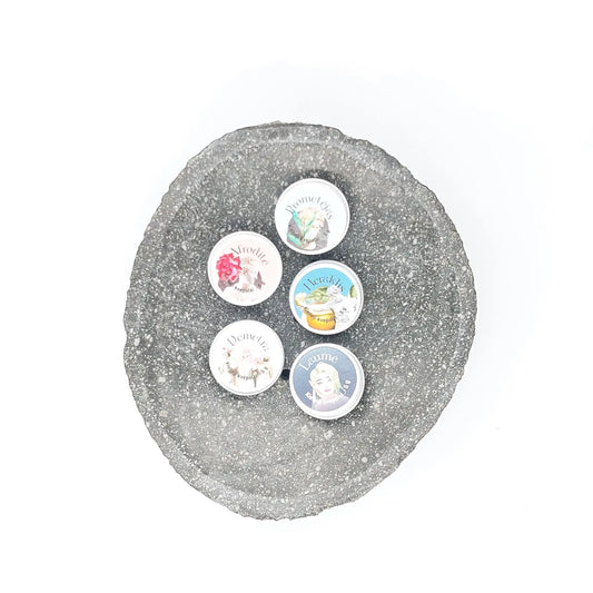 Klasikinis penketas - 5 mini kietų kvepalų dovanų rinkinys | 5 x 5 g