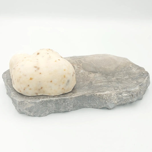 Marmurinis padėkliukas / muilinė, luito formos