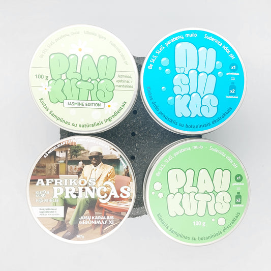 Pilno ritualo ketvertas - 4 kietų prausiklių dovanų rinkinys | 4 x 100 g