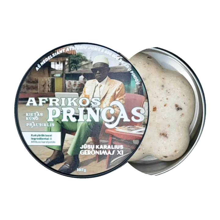 Afrikos Princas - Greipfrutai, cytryna ir juodi pipirai  | Kostka pod prysznic, 107 g.