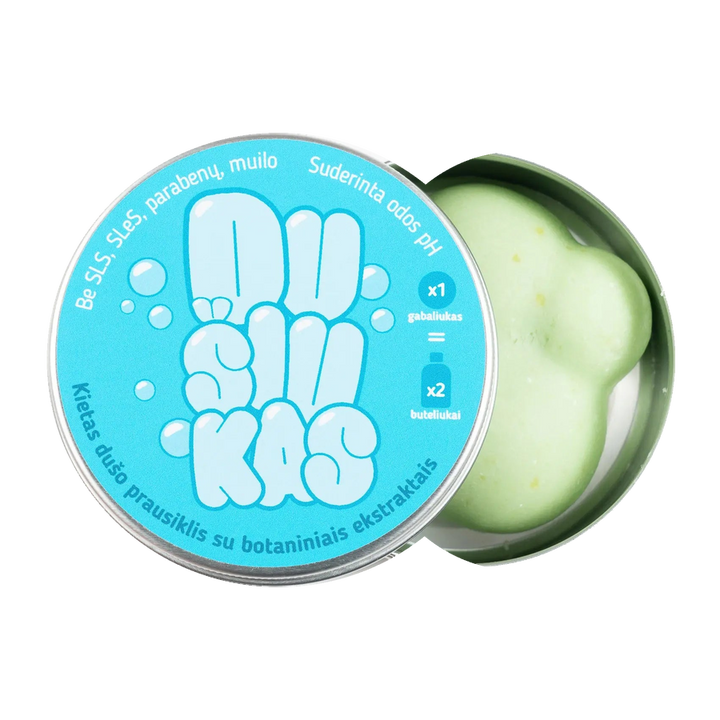 Dušiukas - Laimai, citrinos, levandos, šaltmėtės | Kietasis dušo prausiklis, 100 g.