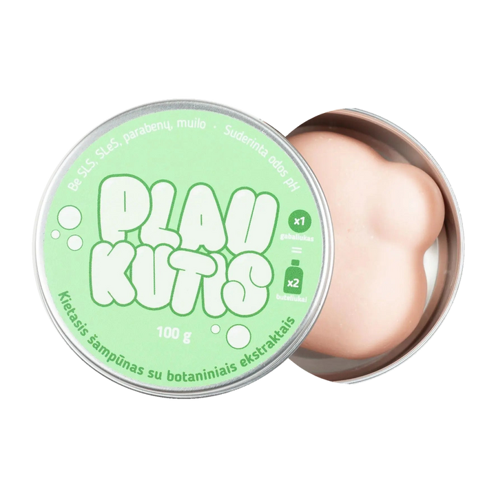 Plaukutis - Bergamotės, greipfrutai, ylang-ylang | Kietasis šampūnas, 100 g.