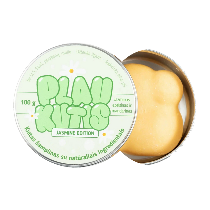 Plaukutis Jasmine - Jazminas, apelsinas, mandarinas | Kietasis šampūnas, 100 g.