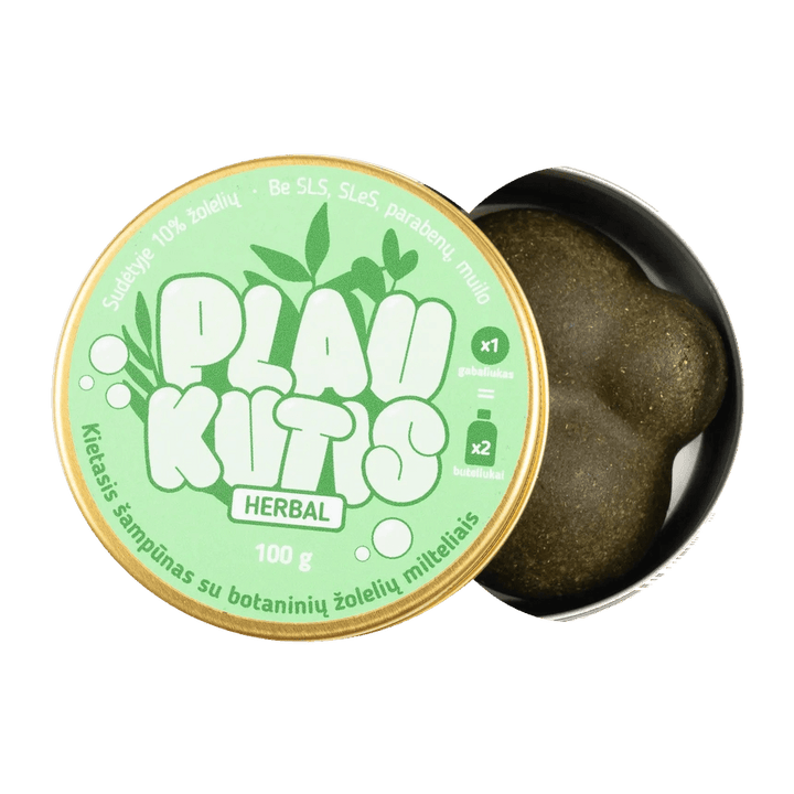 Plaukutis Herbal - Nettle | Solid shampoo, 100 g.