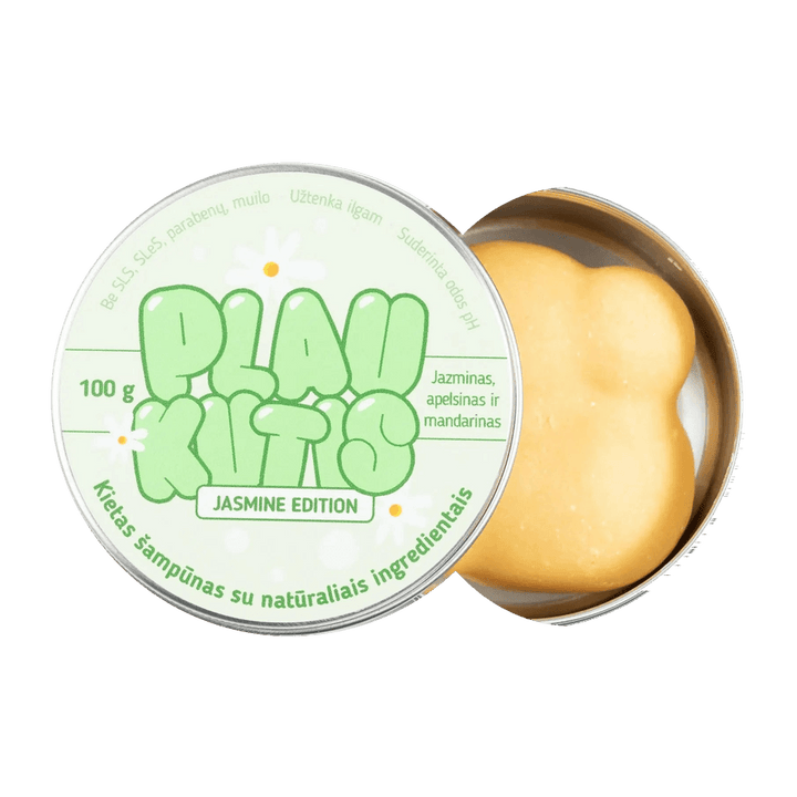 Plaukutis Jasmine - Jazminas, apelsinas, mandarinas | Kietasis šampūnas, 100 g.