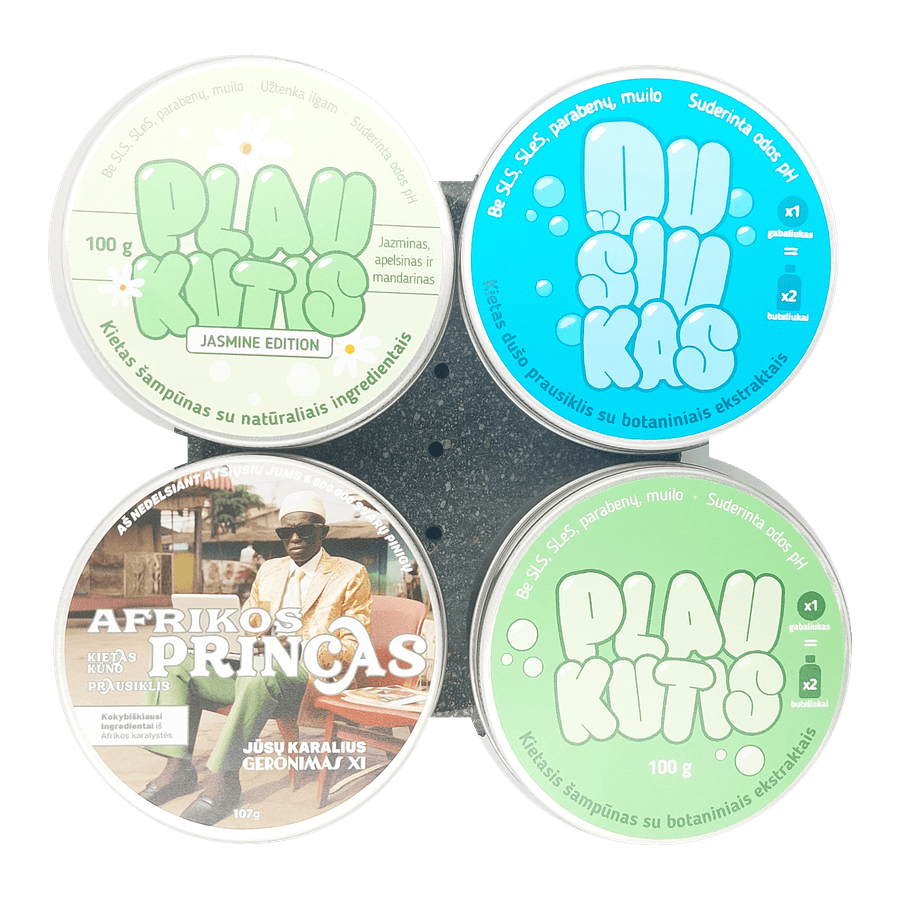 Pilno ritualo ketvertas - 4 kietų prausiklių dovanų rinkinys | 4 x 100 g